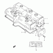 Схема узла: Клапанная крышка для Suzuki GSX400