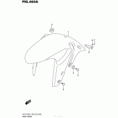 Схема вузла: Переднє крило (Gsx-S1000L7 E33) для Suzuki GSX-S1000