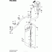 Схема узла: Задний тормозной цилиндр для Suzuki GSX-R750