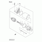 Схема вузла: Електричний стартер для Suzuki GSX650