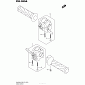 Схема вузла: Пульт керування рульовим для Suzuki AN400 Burgman (EU analogue of SkyWave)
