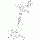 Схема вузла: Рульова траверса для Suzuki GZ250 Marauder