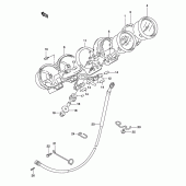 Схема вузла: Спідометр та Тахометр (Model k3) для Suzuki GS500