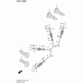 Схема вузла: Розподільний вал & Клапан для Suzuki DL650 V-Strom