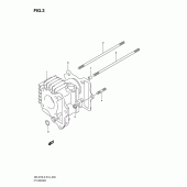 Схема узла: Цилиндр для Suzuki DR-Z70