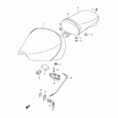Схема вузла: Сидіння (Model k2/k3/k4) для Suzuki VL125 Intruder LC