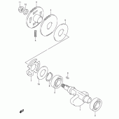 Схема вузла: Балансувальний вал для Suzuki AN400 Burgman (EU analogue of SkyWave)