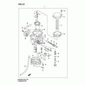 Схема узла: Карбюратор (Model k3/k4/k5/k6) для Suzuki GZ125 Marauder
