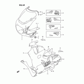 Схема вузла: Передній обтічник (Model s m18, d5r) для Suzuki GSX-R750