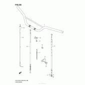 Схема узла: Руль & Тросики (Dr-Z125 E33) для Suzuki DR-Z125 DR-Z125