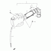 Схема вузла: Повітряний фільтр (Front) для Suzuki VS600 Intruder 600