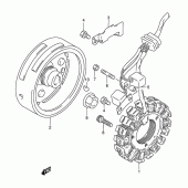 Схема узла: Статор & Ротор для Suzuki DR250