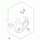 Схема вузла: Захист гальмівного диска (Model k/l/m optional) для Suzuki RM250