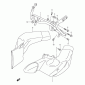 Схема узла: Кронштейн переднего обтекателя для Suzuki GSX1300 Hayabusa