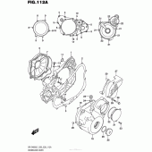 Схема узла: Крышки картера для Suzuki DR-Z400 DR-Z400S