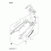 Схема узла: Задний подседельный обтекатель для Suzuki GSX1250