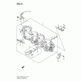 Схема вузла: Дросельна заслінка (Model k7) для Suzuki GSX-R1000