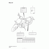 Схема вузла: Інформаційні наклейки (Vzr1800L4 E03) для Suzuki VZR1800 Boulevard M109R