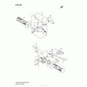 Схема узла: Ручки руля (Dr-Z125L E28) для Suzuki DR-Z125 DR-Z125