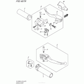 Схема вузла: Ручки керма для Suzuki VL1500 Boulevard C90 BOSS
