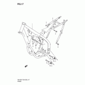 Схема узла: Рама для Suzuki RM125