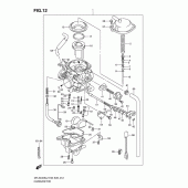 Схема вузла: Карбюратор (Dr-z400sl2 e03) для Suzuki DR-Z400 DR-Z400S