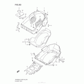 Схема вузла: Багажник для шолома для Suzuki AN400 Burgman (EU analogue of SkyWave)