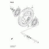 Схема узла: Переднее колесо для Suzuki VZ1500 Intruder M1500