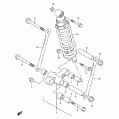 Схема вузла: Важіль прогресії для Suzuki GSF600 Bandit S