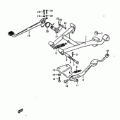 Схема вузла: Підставка для Suzuki GS1000