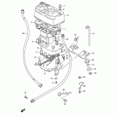Схема узла: Спидометр (Model r p9) для Suzuki TS125
