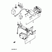 Схема узла: Поворотники для Suzuki GSX-R1100