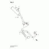 Схема вузла: Вихлопна система для Suzuki DR-Z125 DR-Z125L