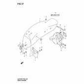 Схема узла: Заднее крыло для Suzuki GZ125 Marauder