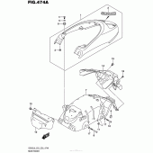 Схема вузла: Заднє крило Suzuki VZ800 Boulevard M50