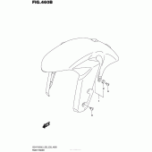 Схема вузла: Переднє крило (Gsx-R1000L5 E28) для Suzuki GSX-R1000