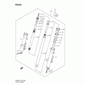 Схема узла: Передняя вилка (Sv650sl1 e2) для Suzuki SV650