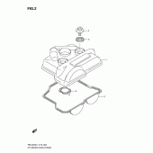 Схема узла: Клапанная крышка для Suzuki RM-Z250