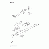 Схема узла: Подставка для Suzuki GSX-R750