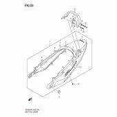 Схема узла: Задний подседельный обтекатель (Gsf650k5/uk5/ak5/uak5) для Suzuki GSF650 Bandit S