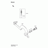 Схема вузла: Лапка гальма для Suzuki RM-Z250