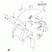 Схема вузла: Заднє крило Suzuki DR-Z250