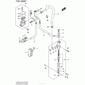 Схема вузла: Задній гальмівний циліндр (Sfv650Al5 E28) для Suzuki SFV650 Gladius