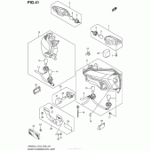 Схема вузла: Задній ліхтар (Стоп-сигнал) для Suzuki AN650 Burgman (EU analogue of SkyWave)