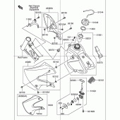 Схема узла: Топливный бак для Suzuki DR-Z110