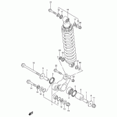 Схема вузла: Важіль прогресії для Suzuki DR200 DR200SE
