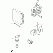 Схема вузла: Електроустаткування для Suzuki GSX-R750