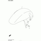 Схема вузла: Переднє крило Suzuki VZ1500 Boulevard M90