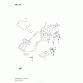 Схема вузла: Заднє крило для Suzuki DR200 DR200SE