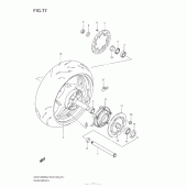 Схема узла: Заднее колесо для Suzuki GSX1300 Hayabusa